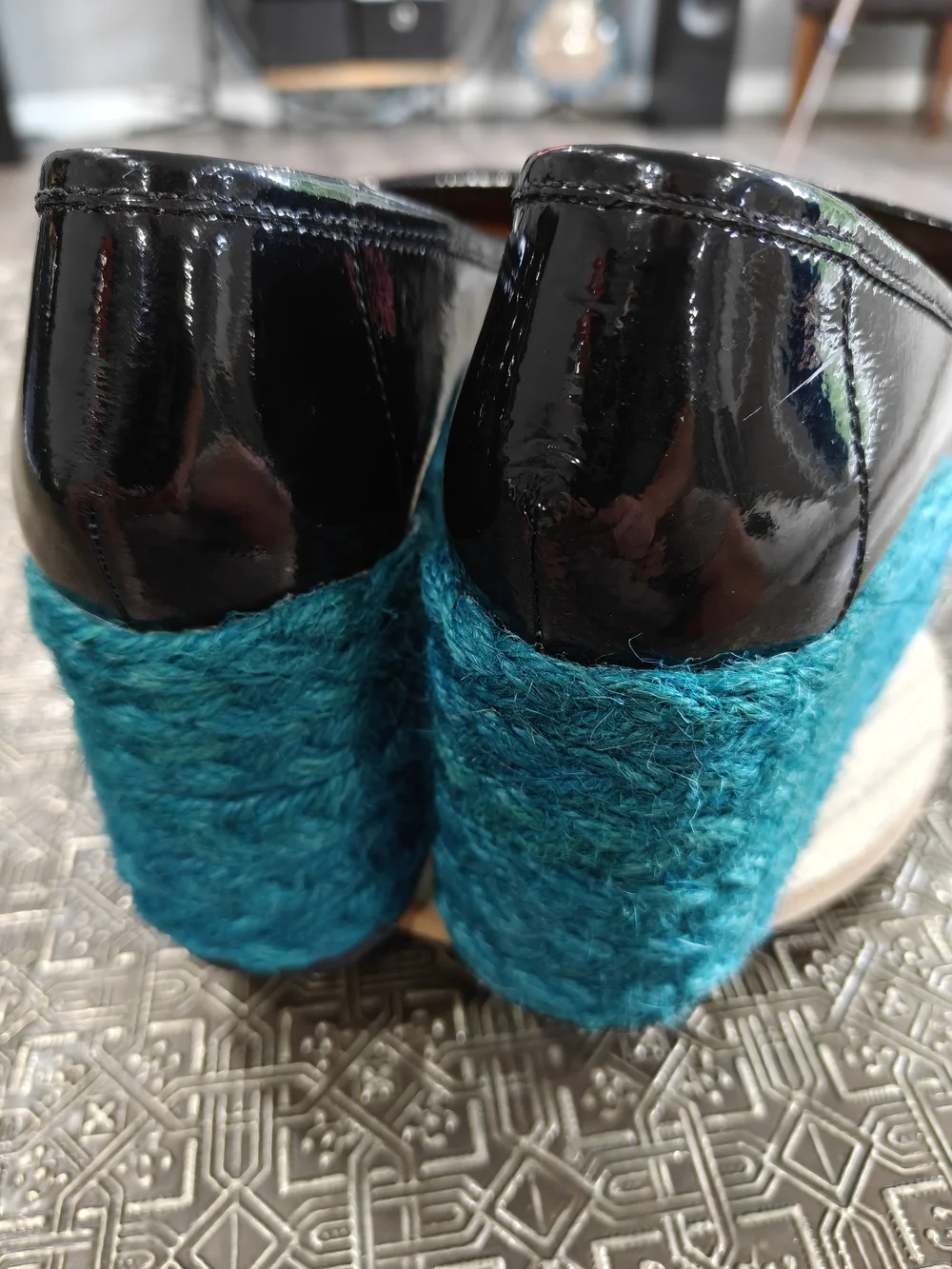 🐢 Jeffrey Campbell Termino platform espadrille loafer Size 7
